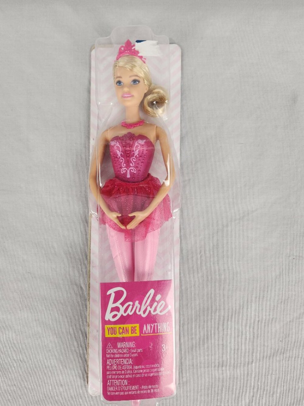 New Barbie You Can Be Anything Pink Ballerina Blonde Doll Play 12 inch Open Box